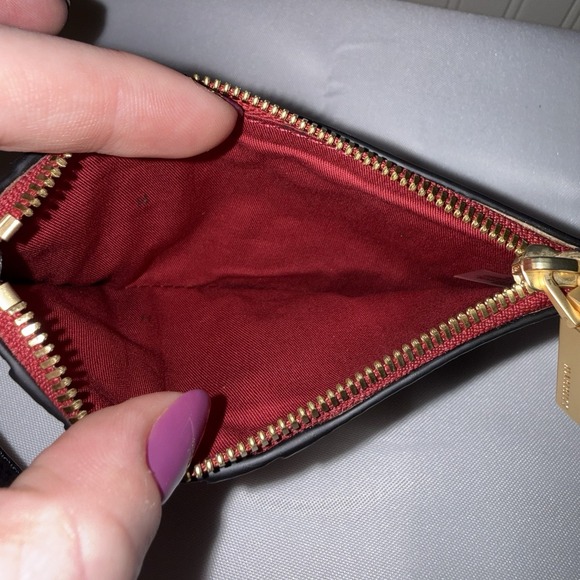 Hammitt Los Angeles 210 West Wallet Womens Black Red Zip Leather Card Holder - Picture 12 of 13